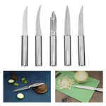 High-Quality Professional Stainless Steel 1 Peeler & 4 Pcs Knife Set